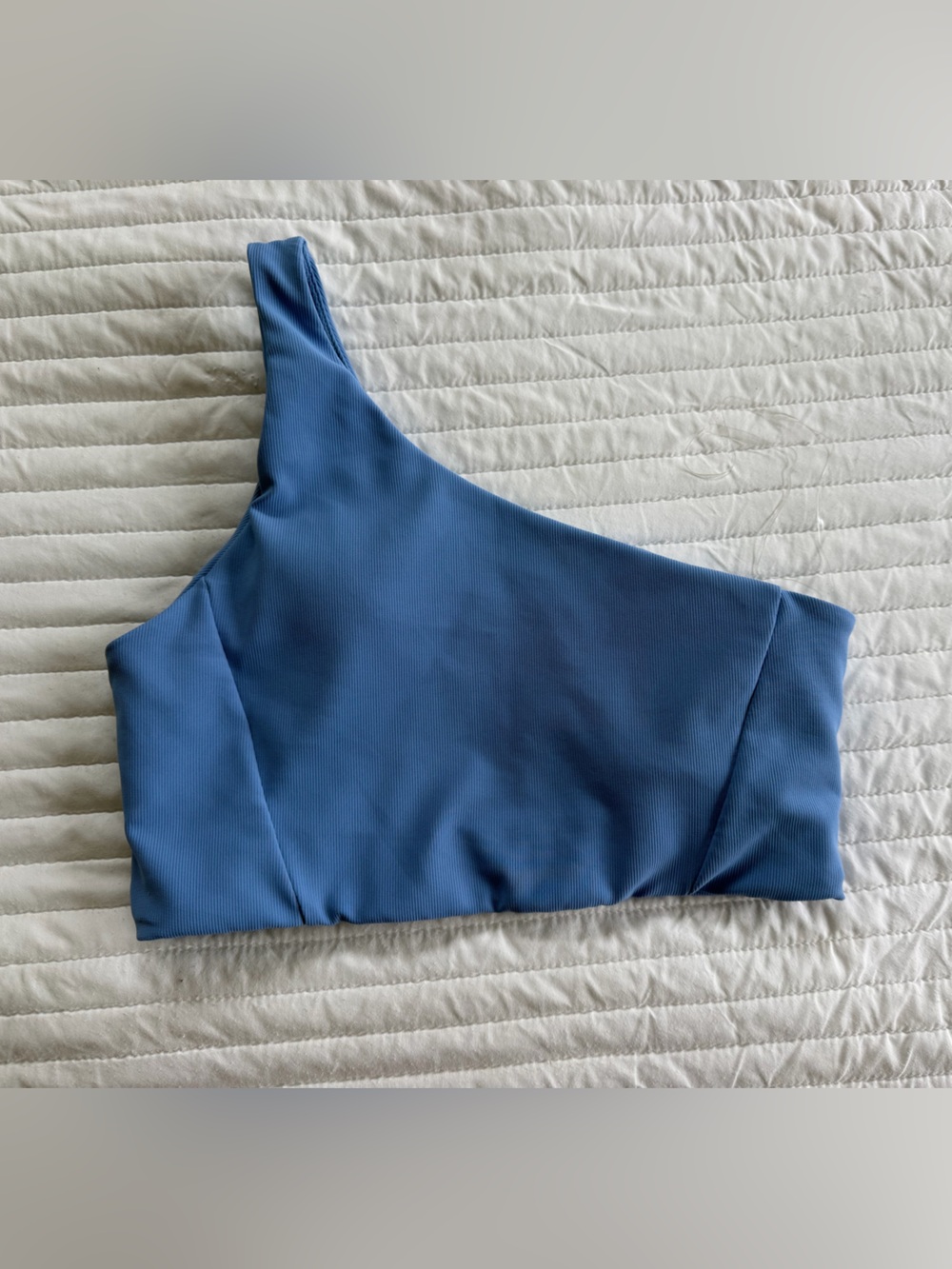 One-Shoulder Blue Bra LARGE